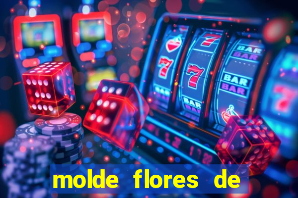 molde flores de papel para imprimir