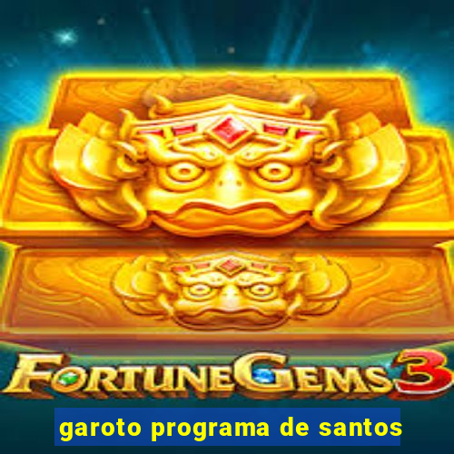 garoto programa de santos