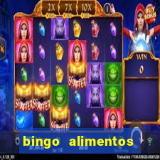 bingo alimentos para imprimir