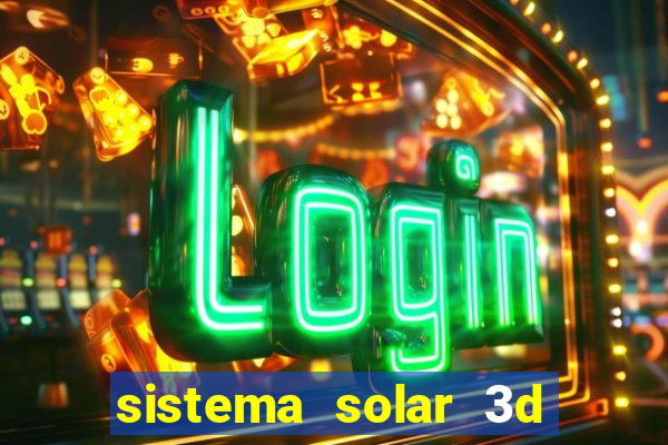 sistema solar 3d em movimento